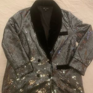 Zara Sequin Blazer
